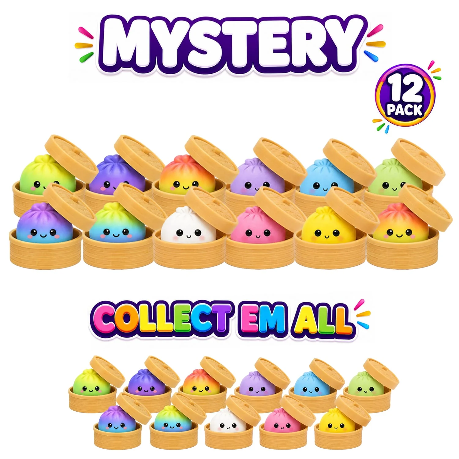 12-Pack Squishy Sensory Stress Relief Squeeze Toys - Image 12