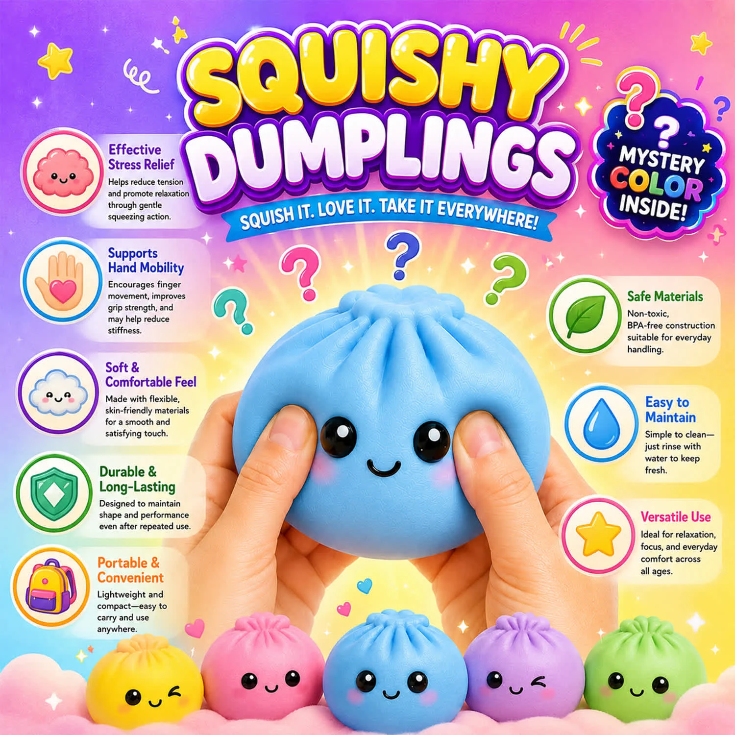 12-Pack Squishy Sensory Stress Relief Squeeze Toys - Image 13