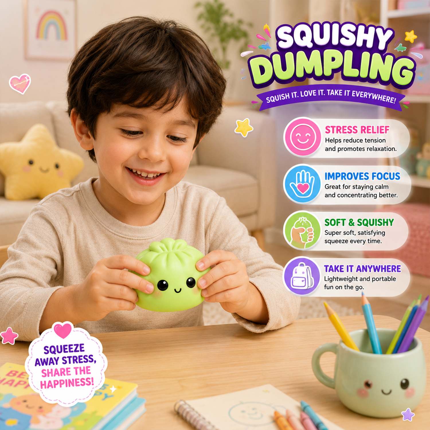 12-Pack Squishy Sensory Stress Relief Squeeze Toys - Image 14