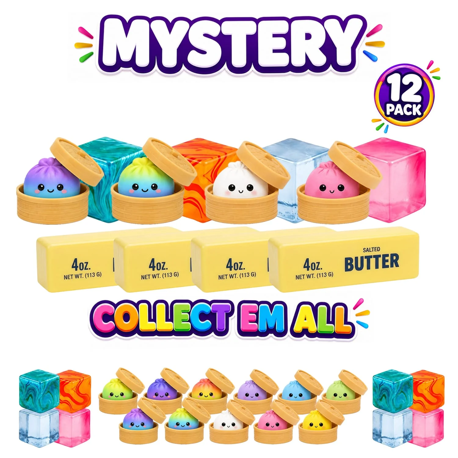12-Pack Squishy Sensory Stress Relief Squeeze Toys - Image 18