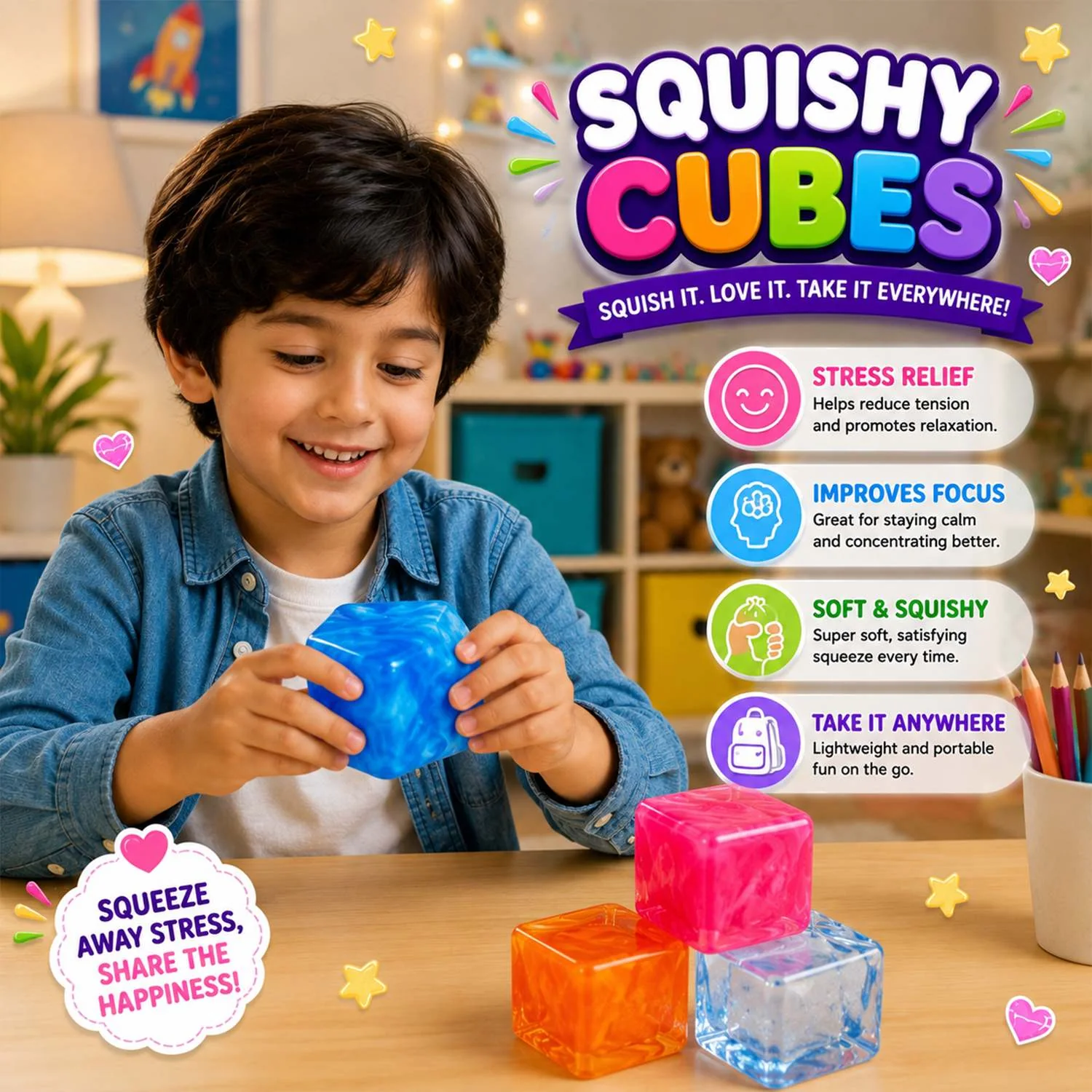 12-Pack Squishy Sensory Stress Relief Squeeze Toys - Image 23
