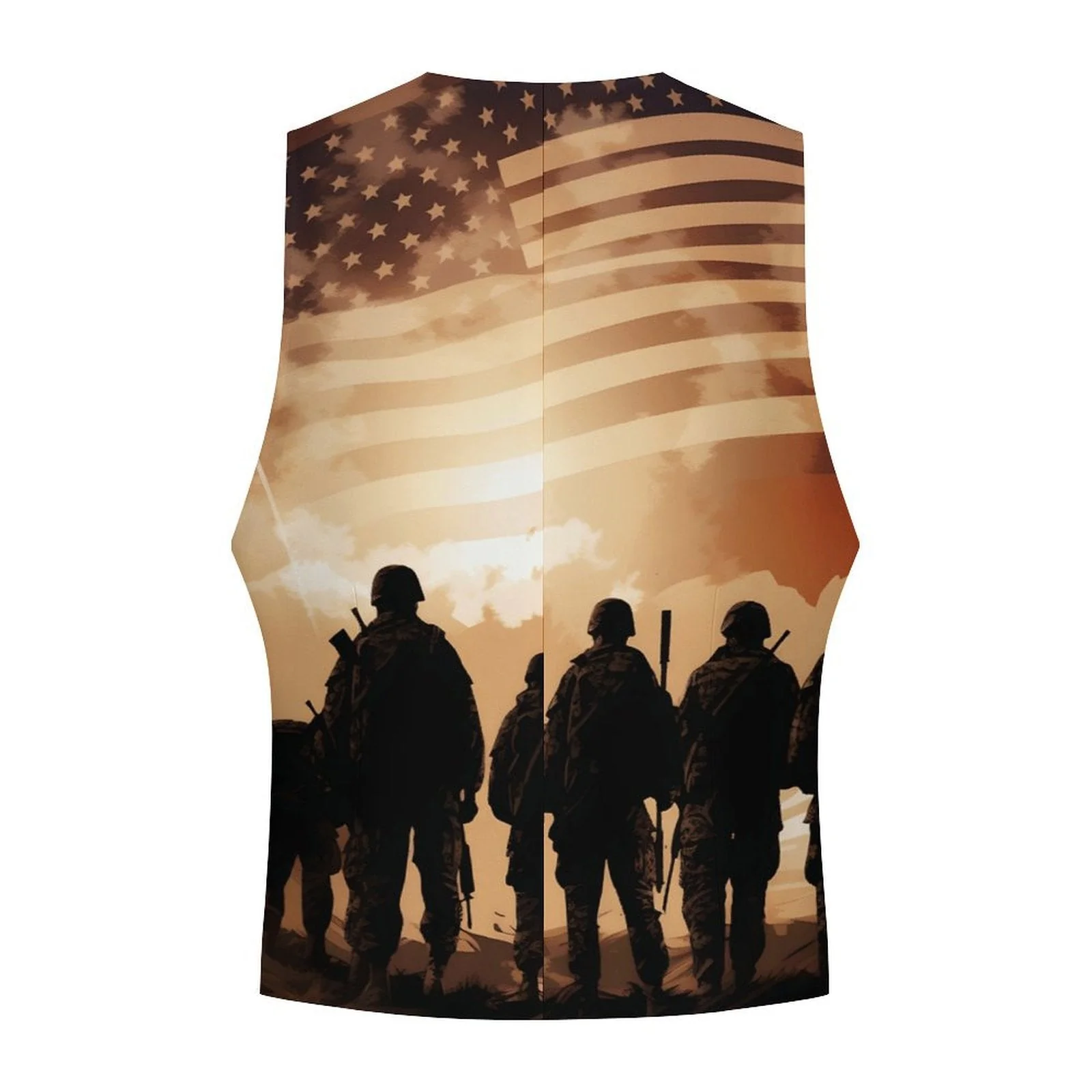 American Patriot Men's Western Vest - Image 3