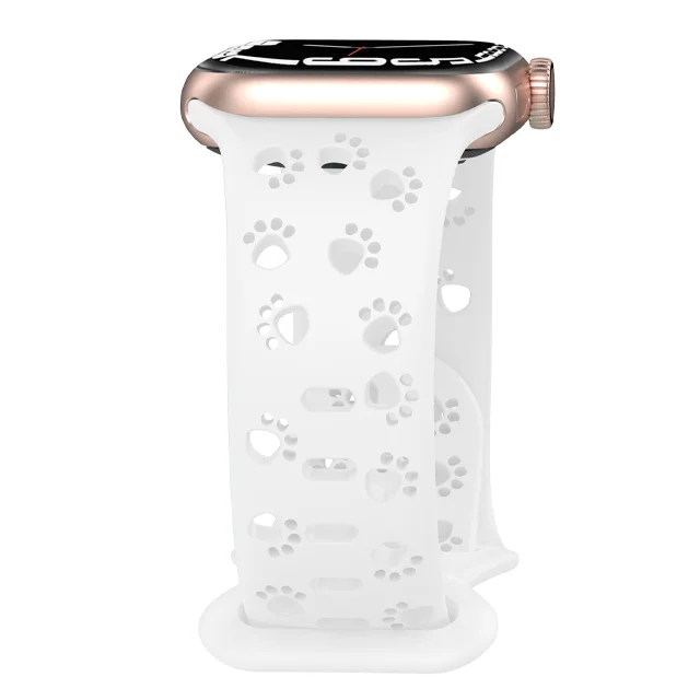 Apple Watch Silicone Strap - Soft Hollow-Out Cat Pattern - Image 11