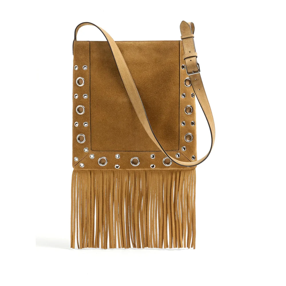 Bag VLogo Signature Brown Calf Suede - Image 6