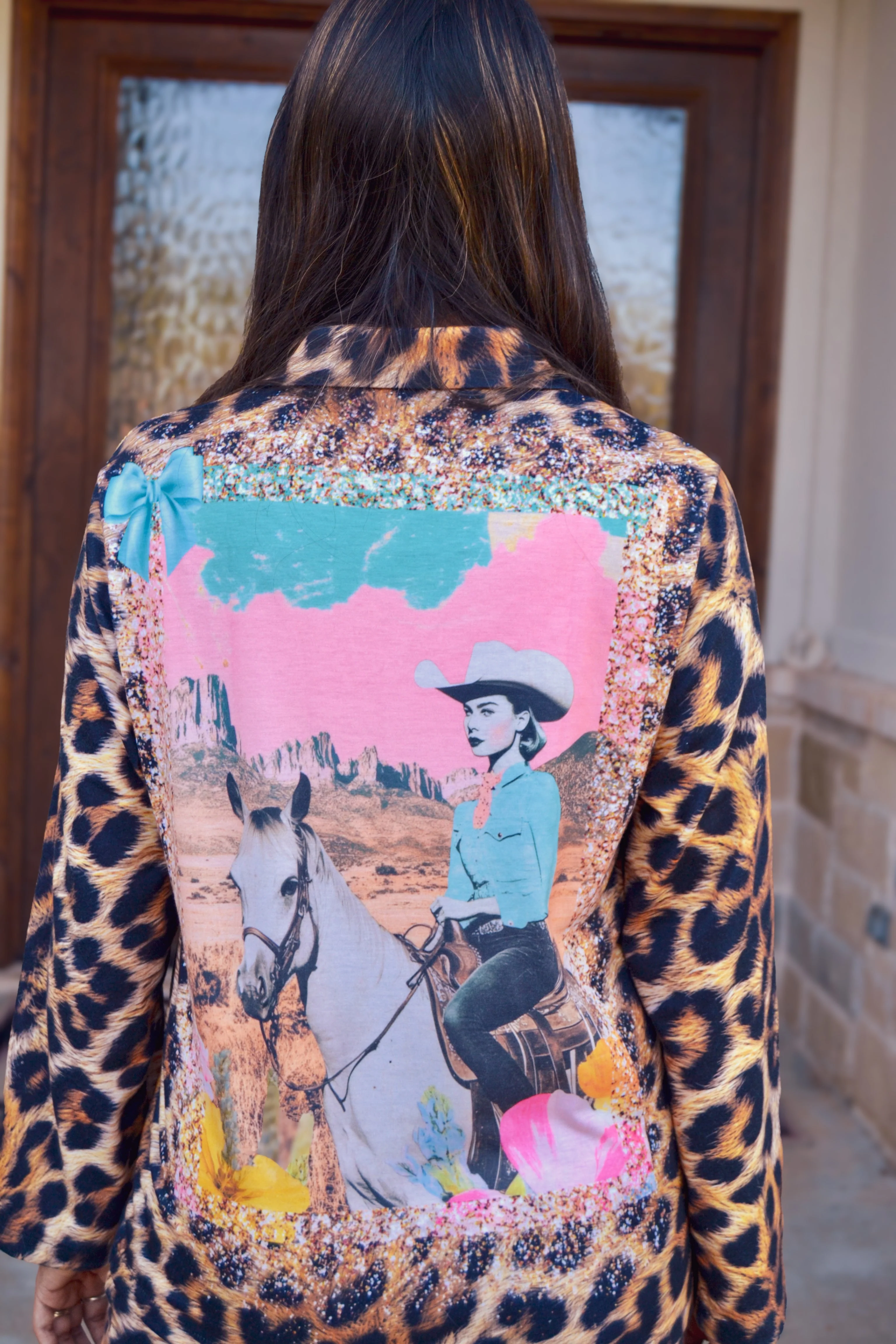 Baha Ranch Retro Pop Western Leopard Pajamas Set - Image 8