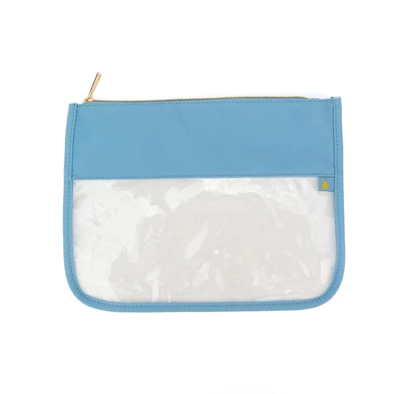 Bailey Clear Pouch | Includes up to 5 Patches - Blue