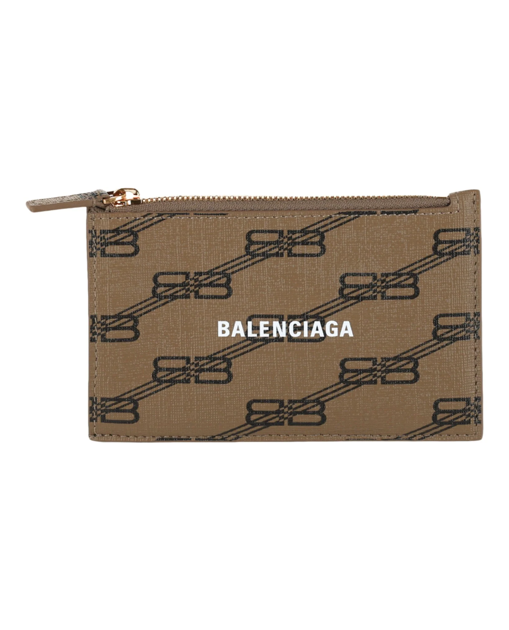 Balenciaga BB Monogram Coated Canvas Card Holder