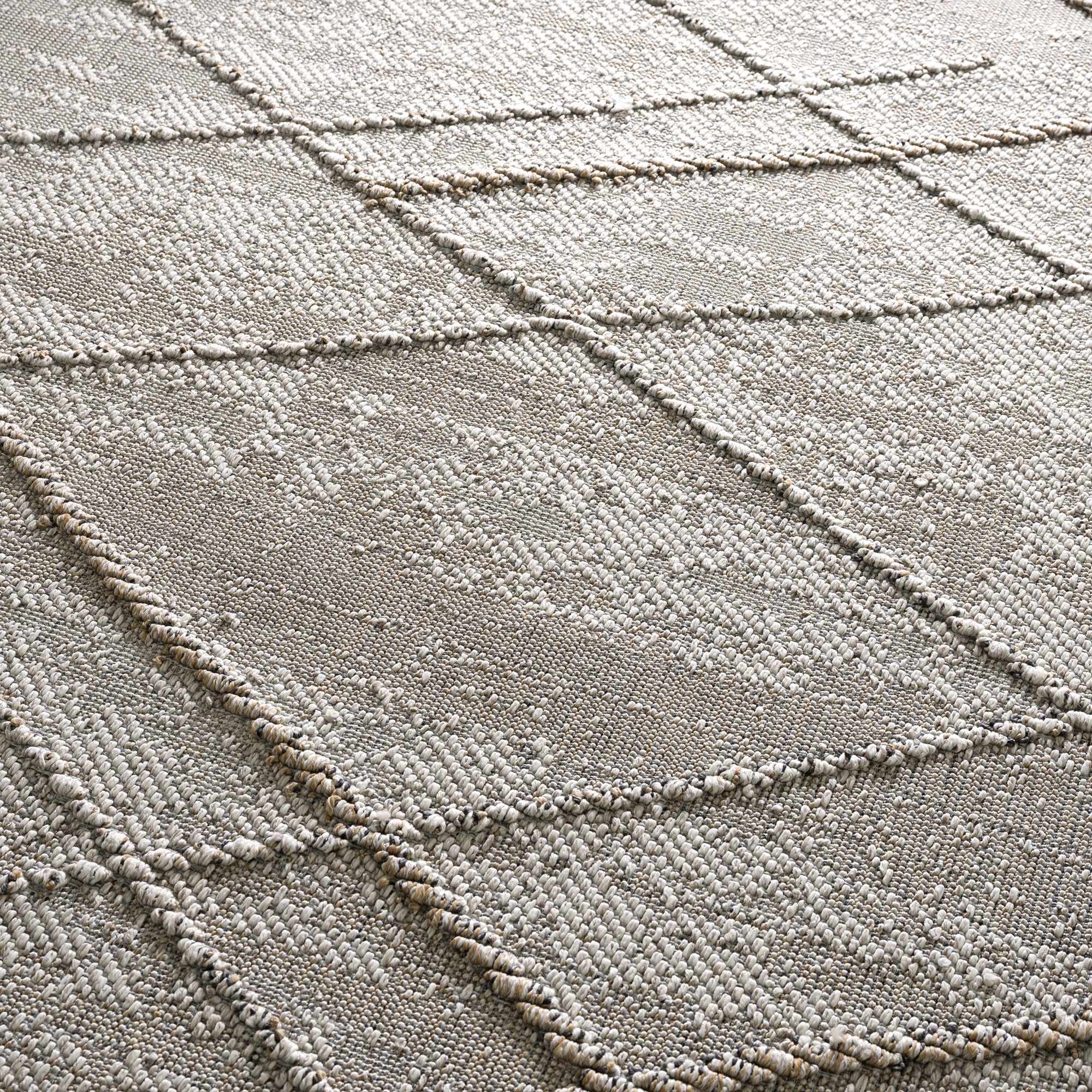 Baqer Bone & Tan Textured Performance Outdoor Rug - Clearance - Image 16