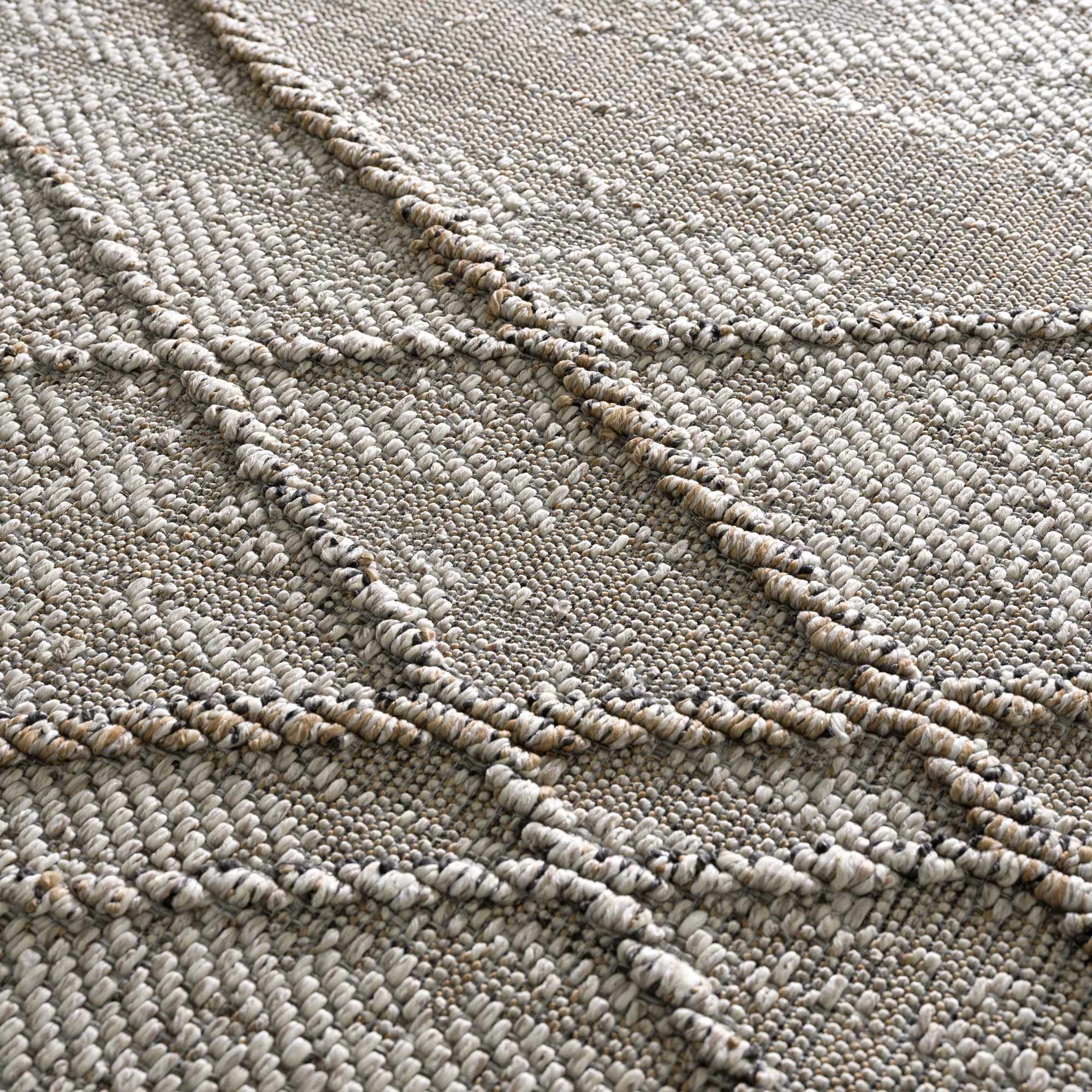Baqer Bone & Tan Textured Performance Outdoor Rug - Clearance - Image 18