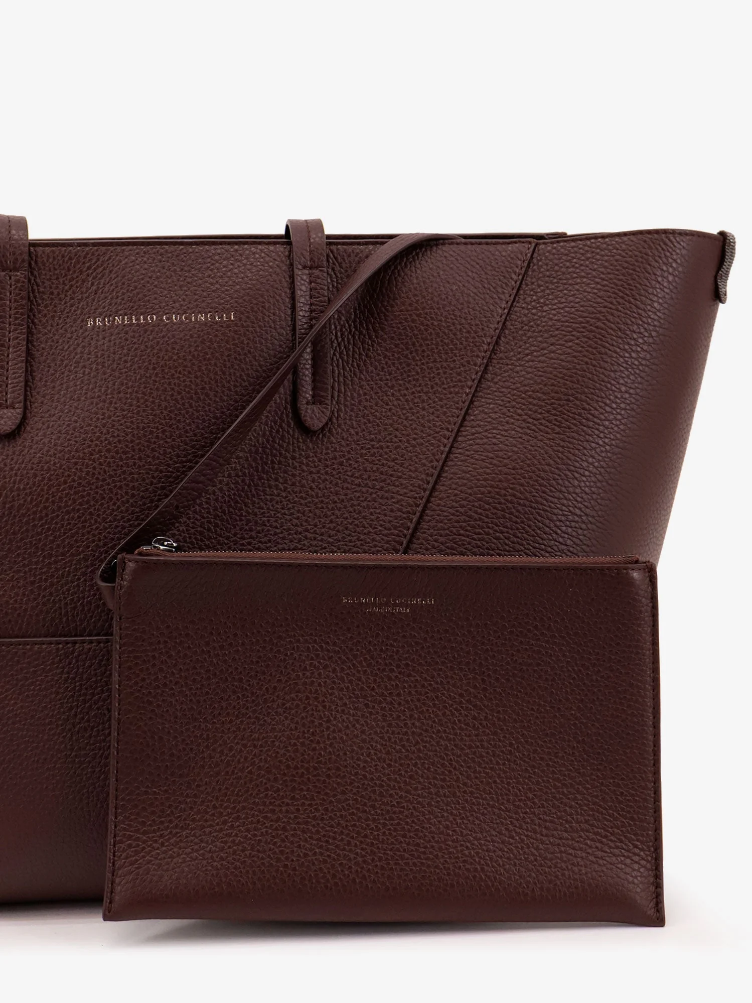 BC Duo Hammered Leather Shoulder Bag - Image 4