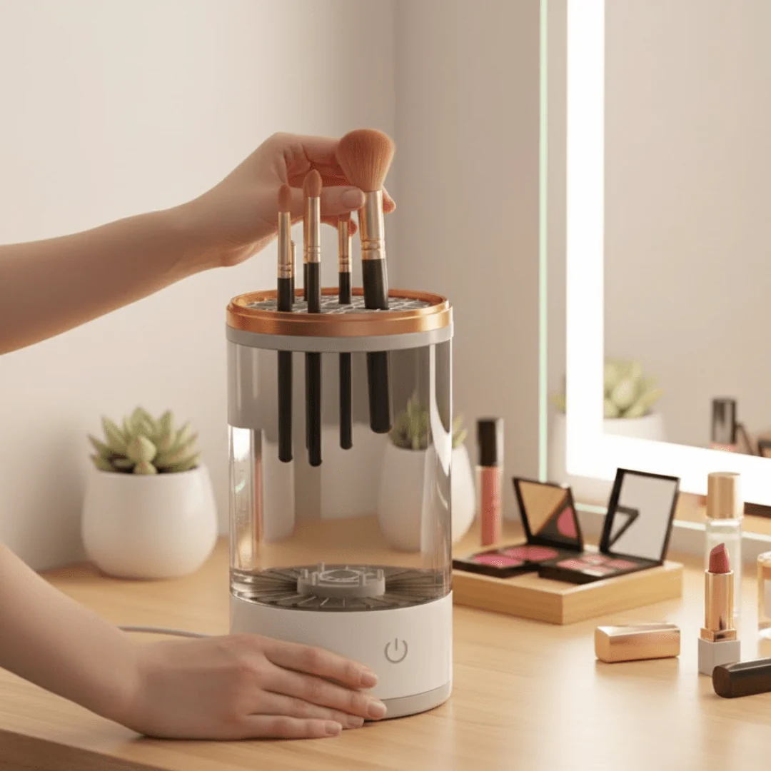 BENE One Touch Makeup Brush Cleaner White - Image 7