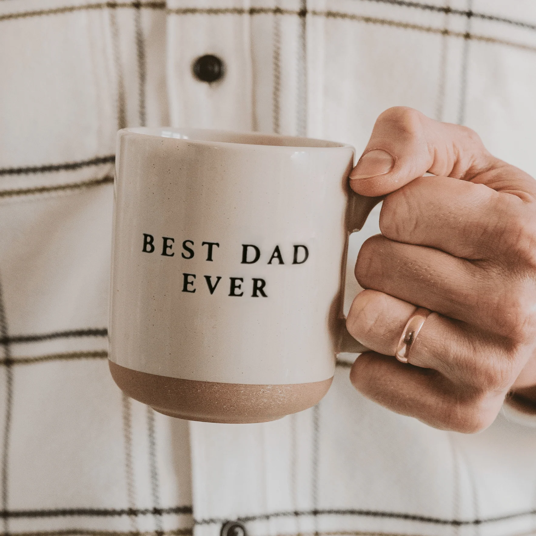 Best Dad Ever 14 oz Stoneware Coffee Mug - Image 2