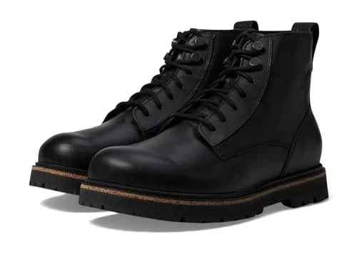 Birkenstock Highwood Lace Mid Natural Leather Ankle Boots - Image 3