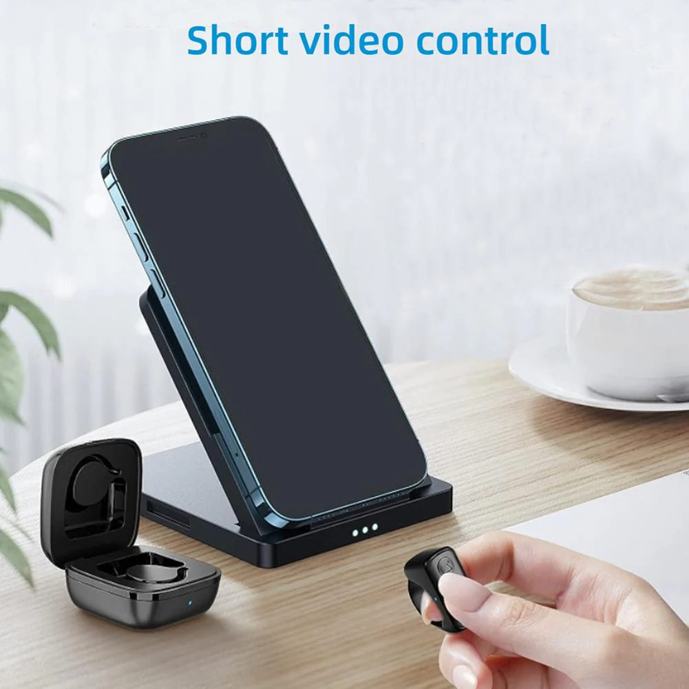 Bluetooth Page Turner & TikTok Scrolling Ring – Hands-Free Remote for Kindle, iPhone, Android – E-Reader Accessory, Selfie Shutter, Volume & Video Control - Image 7