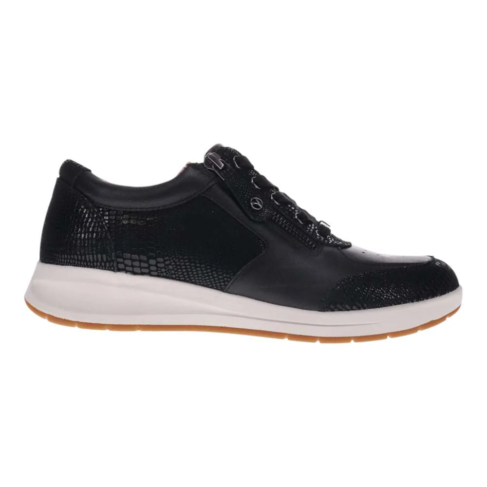Boston Zip Casual Sneaker - Black Perf - Image 2
