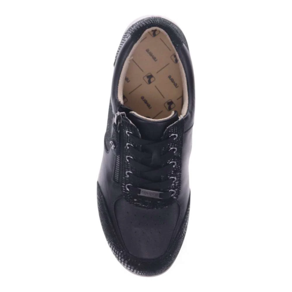 Boston Zip Casual Sneaker - Black Perf - Image 4