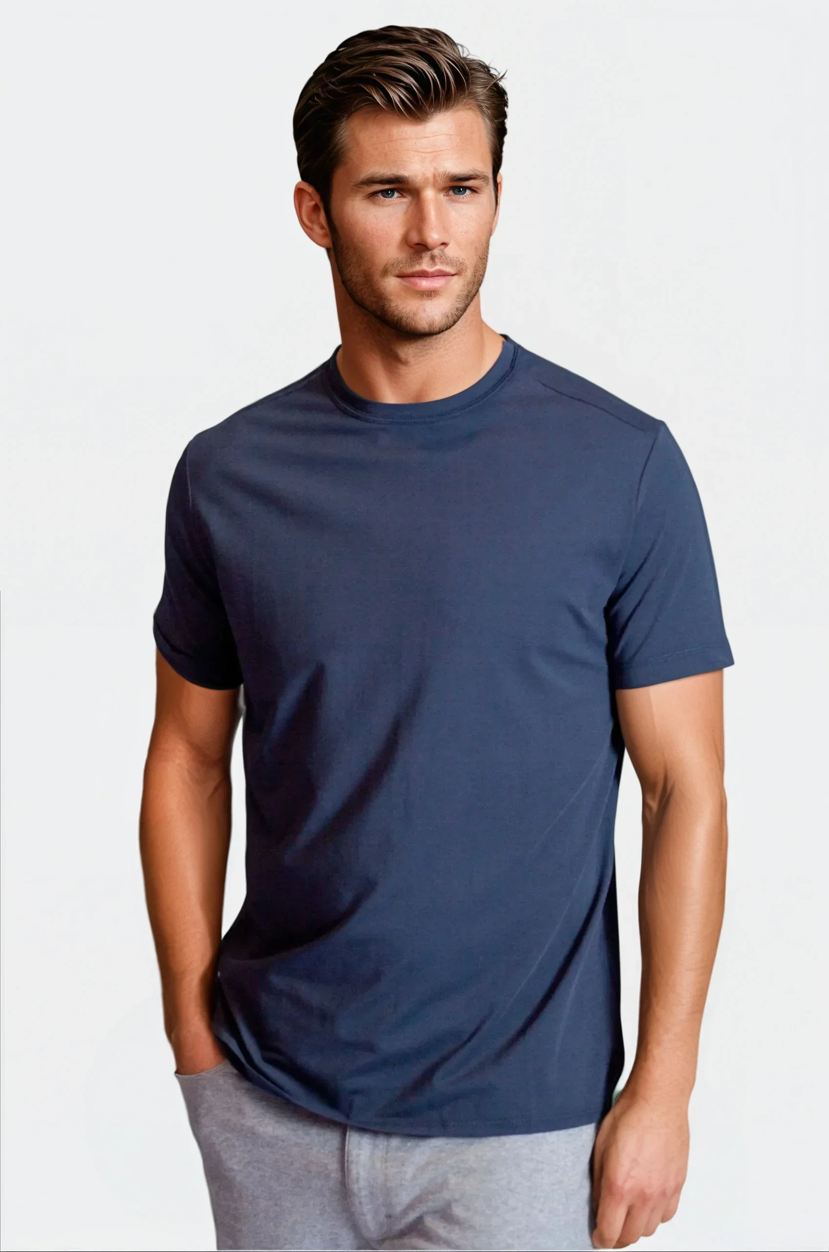 Buki Cinqo Tech Tee 2-Pack - Blue Grey/Blue Night - Image 3