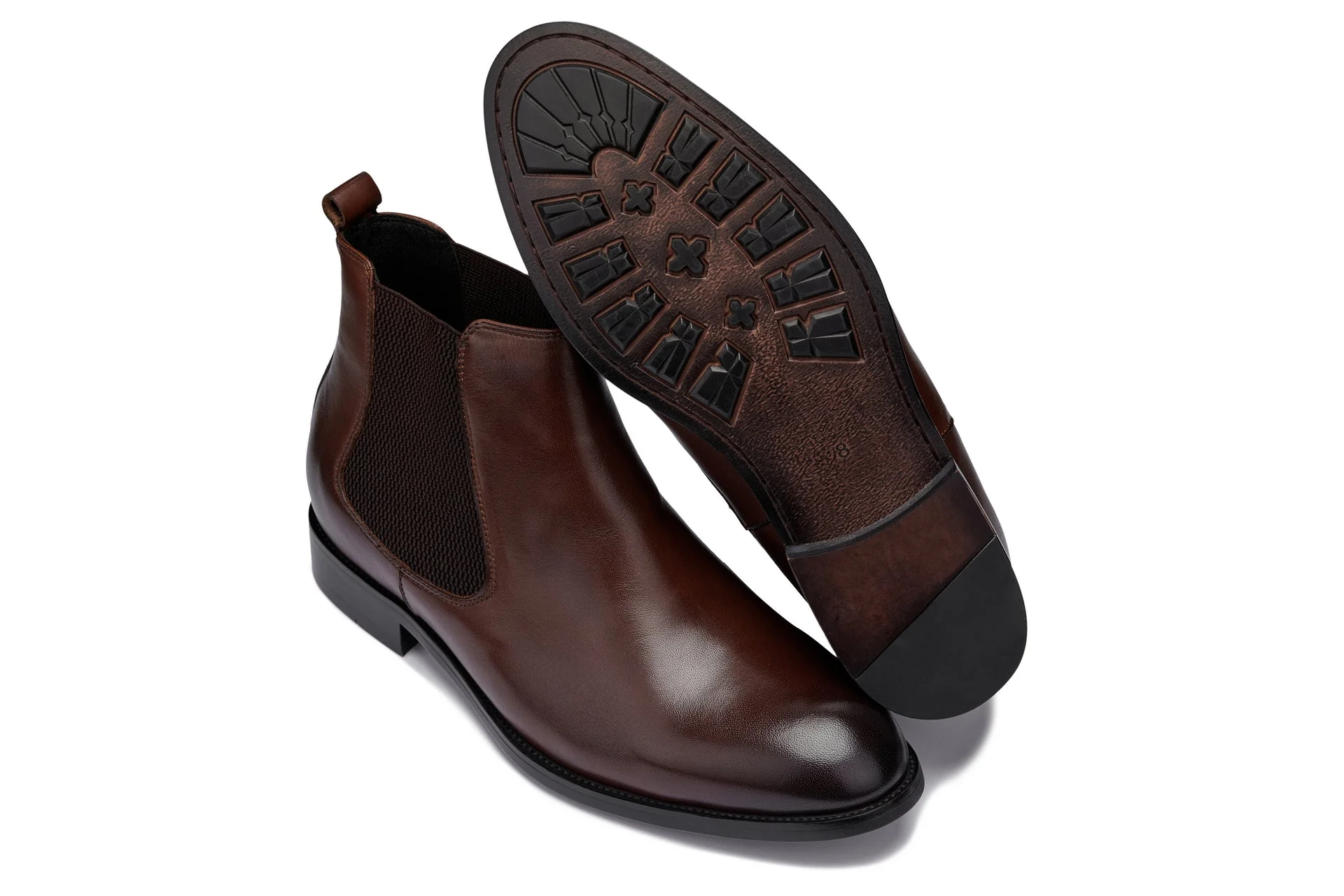 CALTO - Y72231 - 2.8 Inches Taller (Coffee Brown) - Chelsea Boots - Image 6