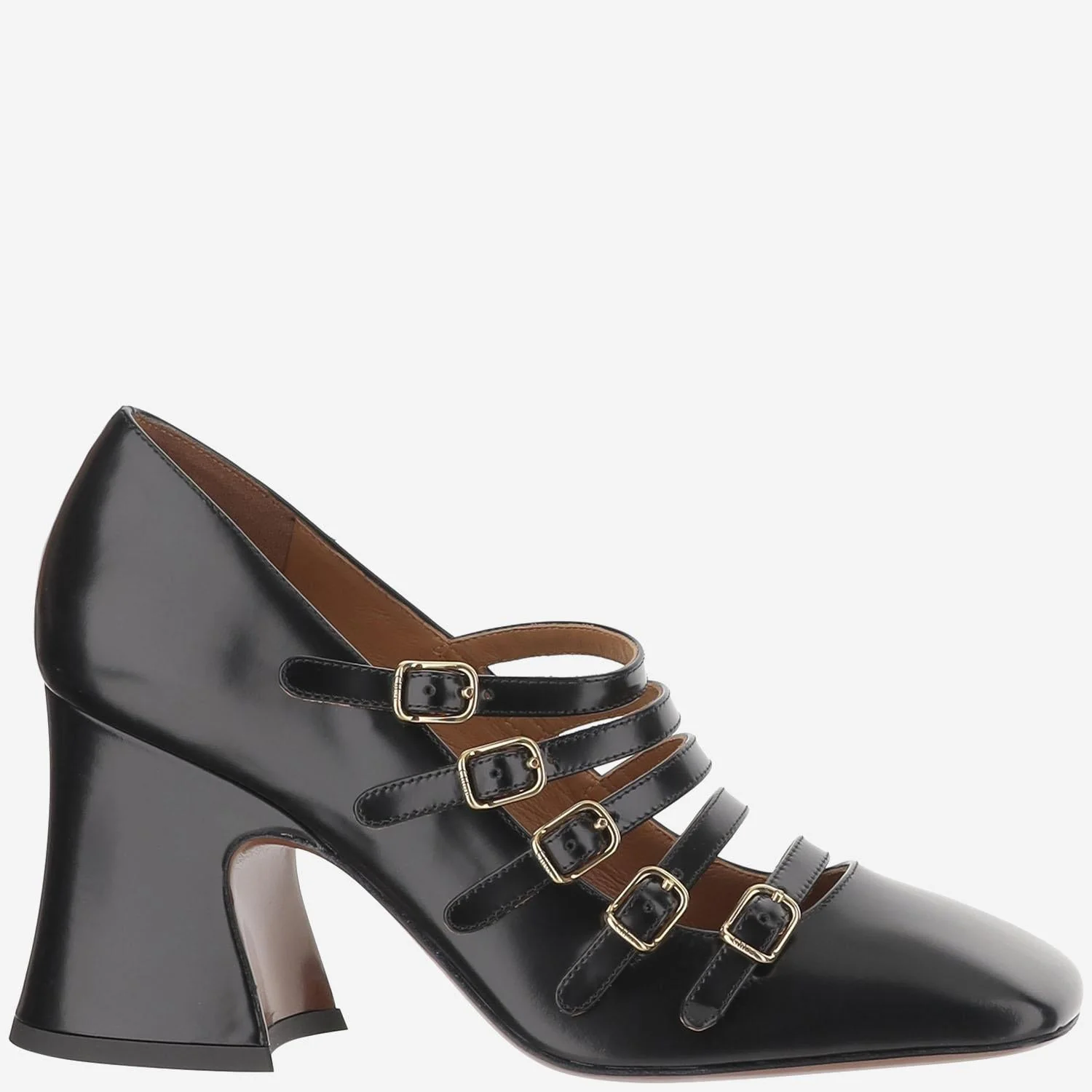 Chloé Janis Shiny Leather Pumps