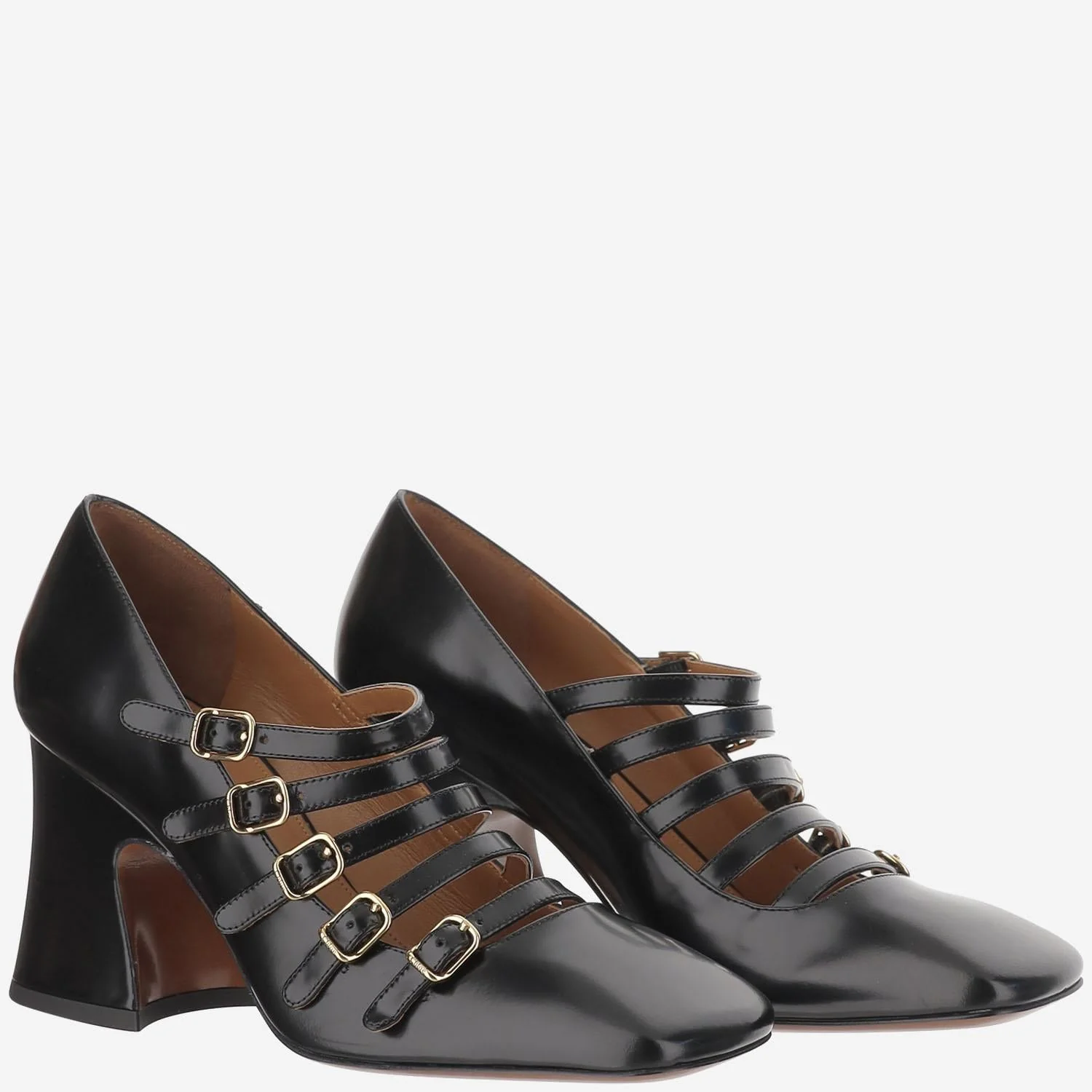 Chloé Janis Shiny Leather Pumps - Image 4
