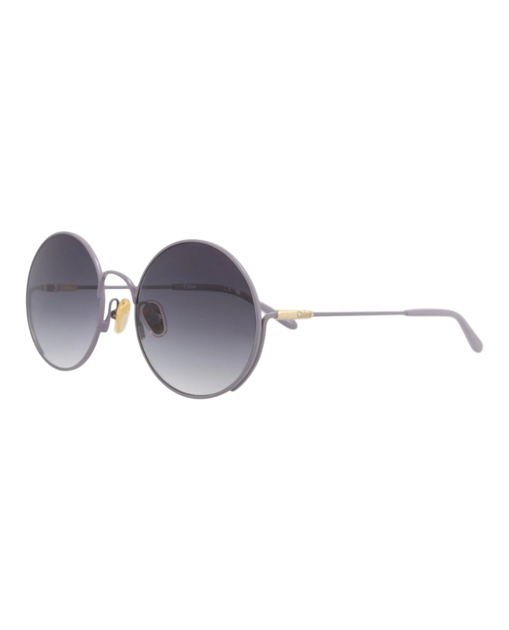 Chloé Round-Frame Metal Sunglasses - Image 2