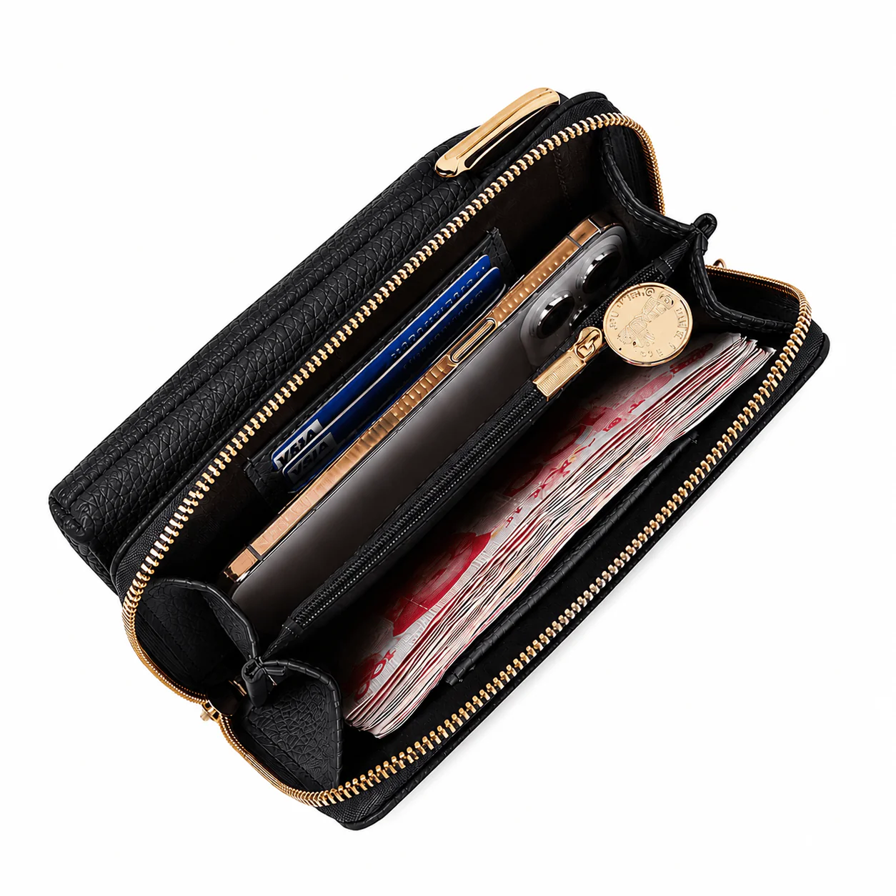 Clip Zip Crossbody Wallet - Image 9