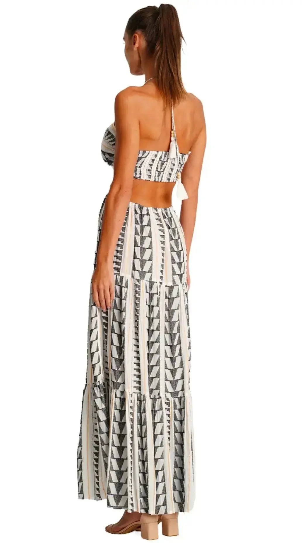 Club Moda Women's Luxury Maxi Resort Dress – Boho Resort Beach Vacation Sundress - Image 3