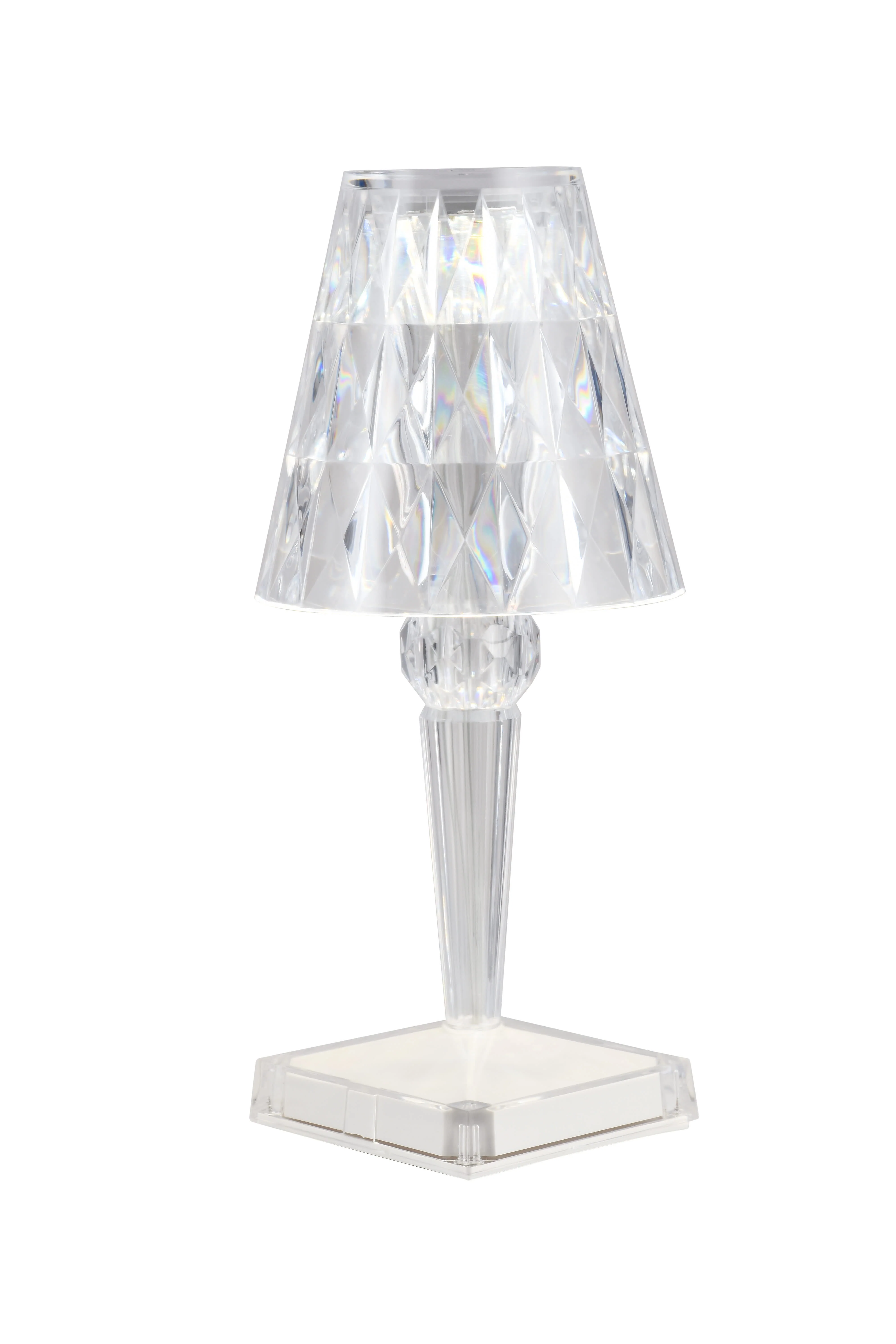 Cordless Crystal Cut Accent Lamp - 2 Pack