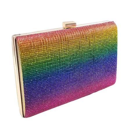 Crystal Shimmery Evening Clutch Bag - Image 4