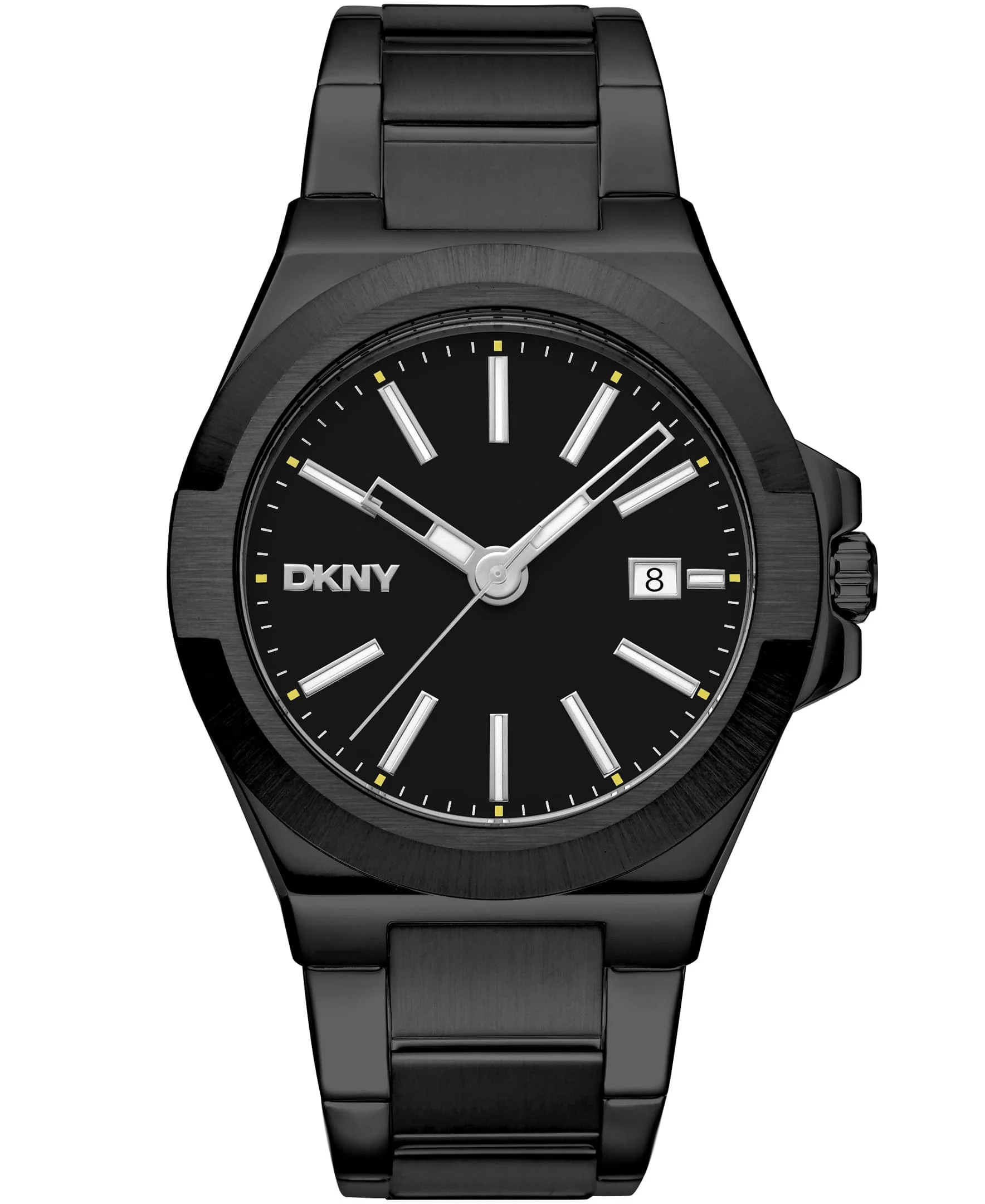 Dkny Men Watch, Black Color Case, Black Dial, Black Color Metal Bracelet, 3 Hands Date, 10 Atm - Image 6