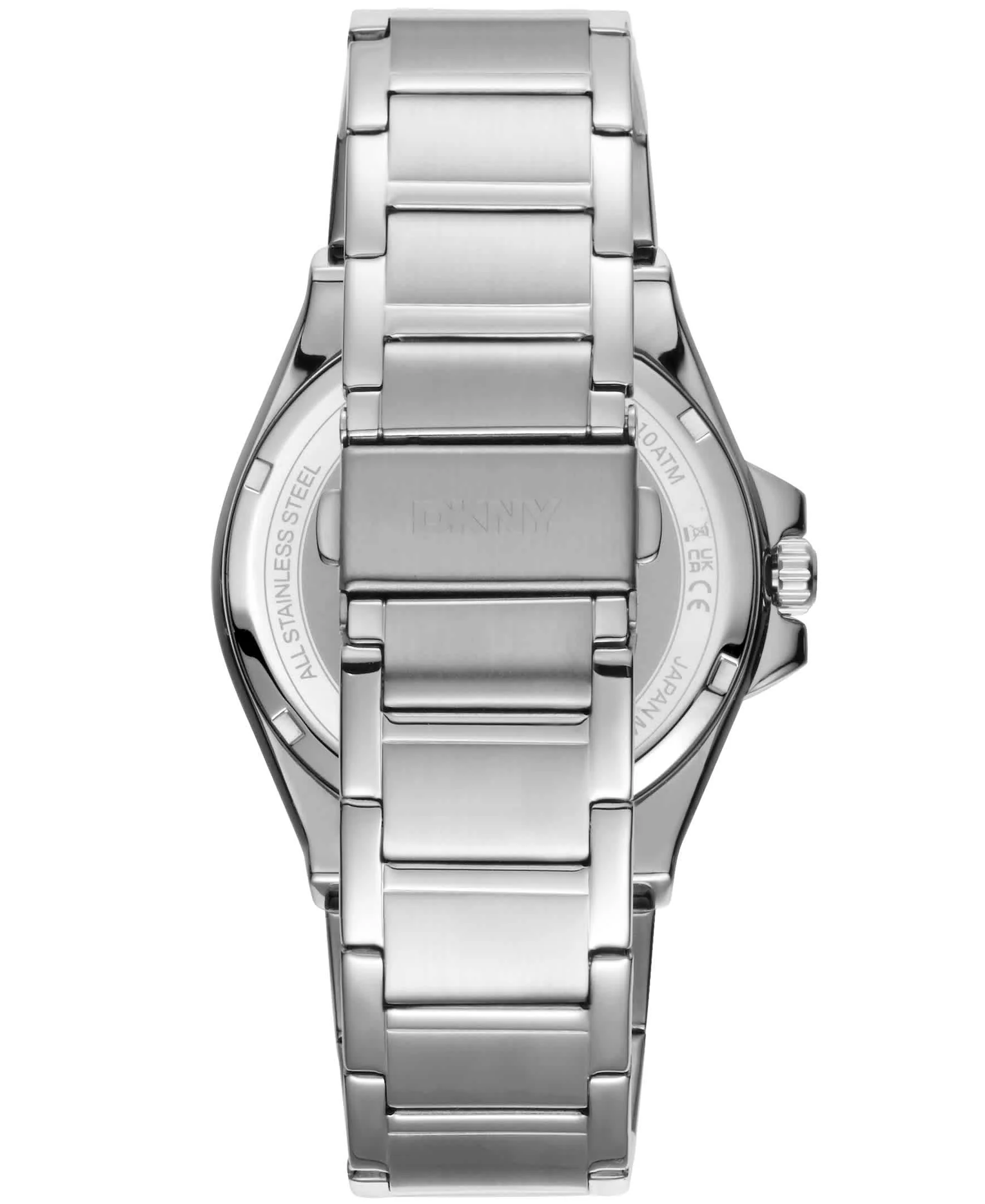 Dkny Men Watch, Silver Color Case, Black Dial, Stainless Steel Metal Bracelet, 3 Hands Date, 10 Atm - Image 3