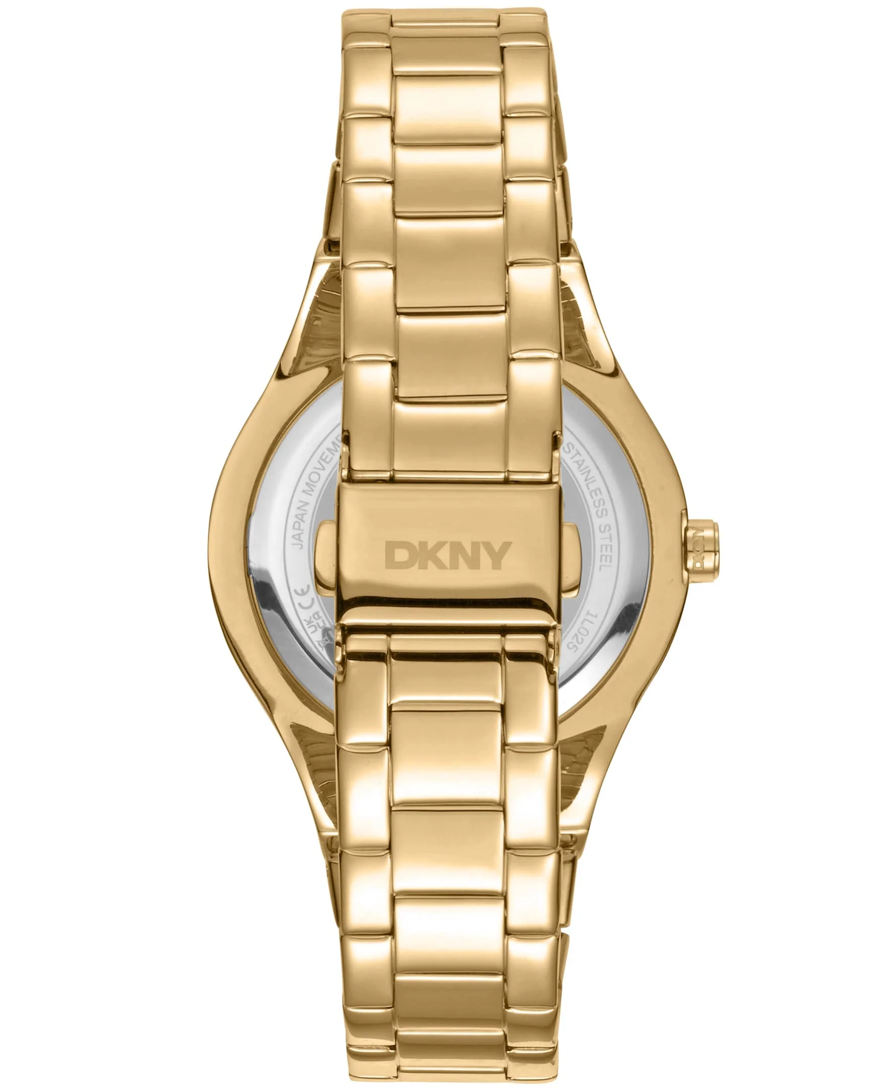 Dkny Women Watch, Gold Color Case, Dark Green Dial, Gold Color Metal Bracelet, 3 Hands, 5 Atm - Image 3