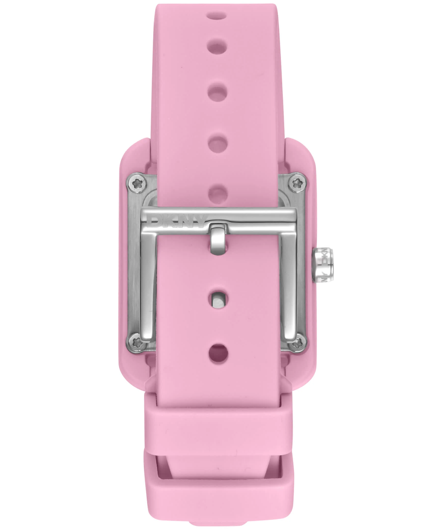 Dkny Women Watch, Pink Color Case, Pink Dial, Pink Silicone Strap, 3 Hands, 3 Atm - Image 3