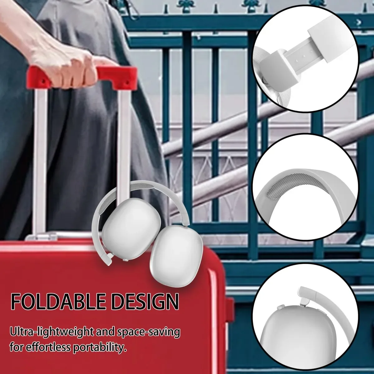 Foldable Wireless Headset with Rotary Control - Image 5