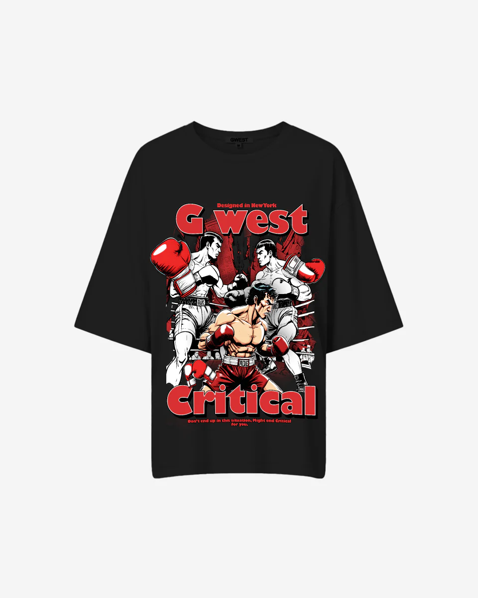 G West Womens Oversized Critical T-Shirt - Image 4