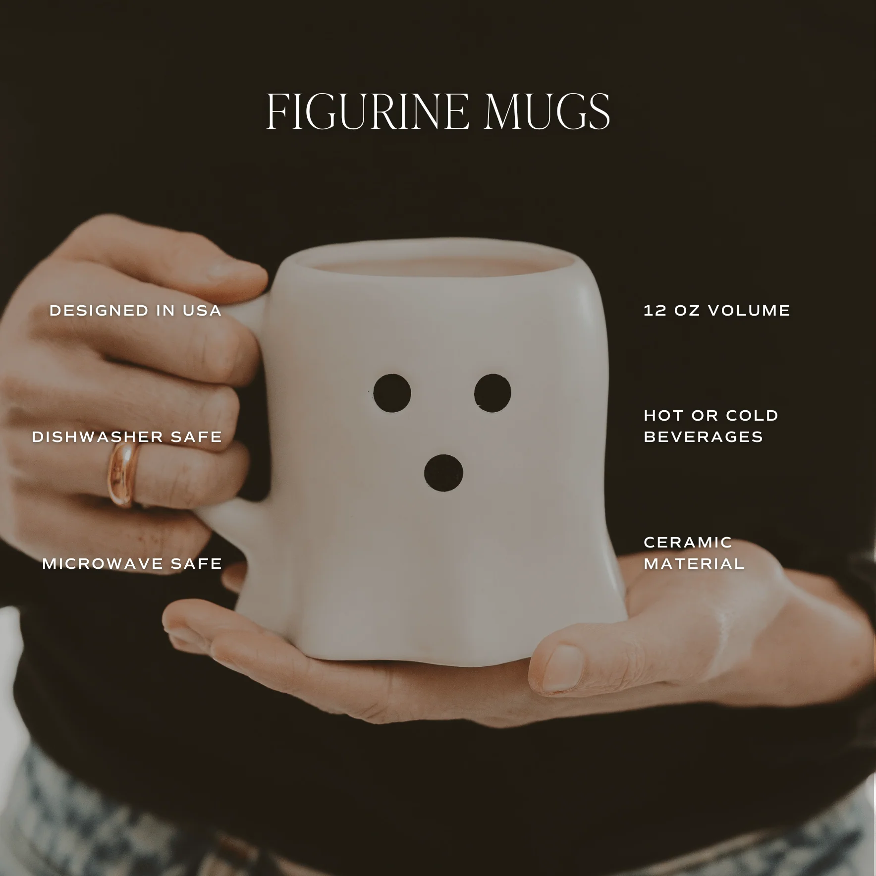 Ghost Face 12 oz Figural Coffee Mug - Image 5