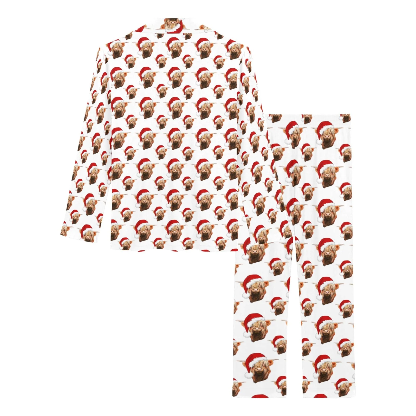 Highland Christmas Cow Women's Western Pajama Set - Image 4