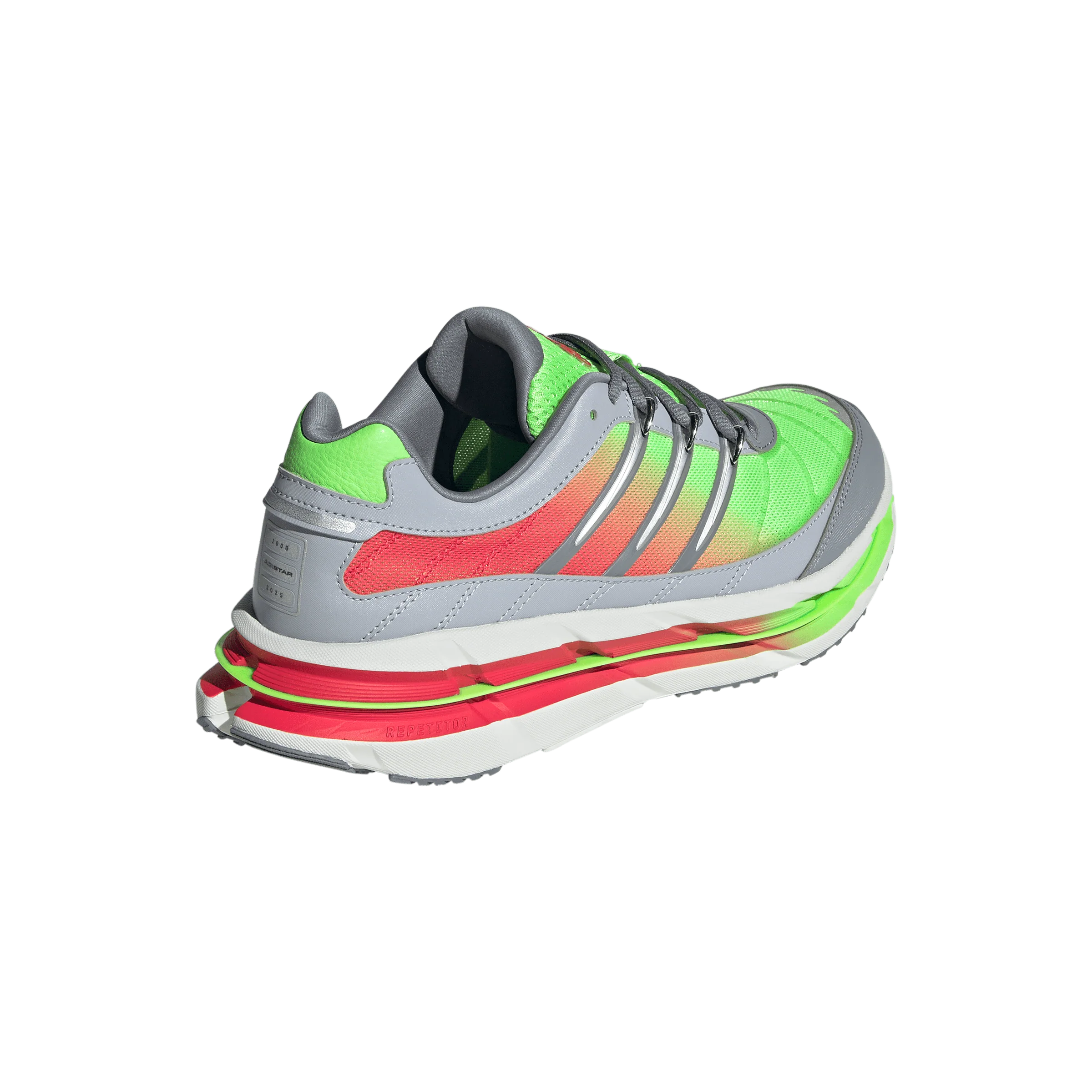 [jq6796] Mens Adidas Adistar Hrmy 'lime Grey Solar Red' - Image 4