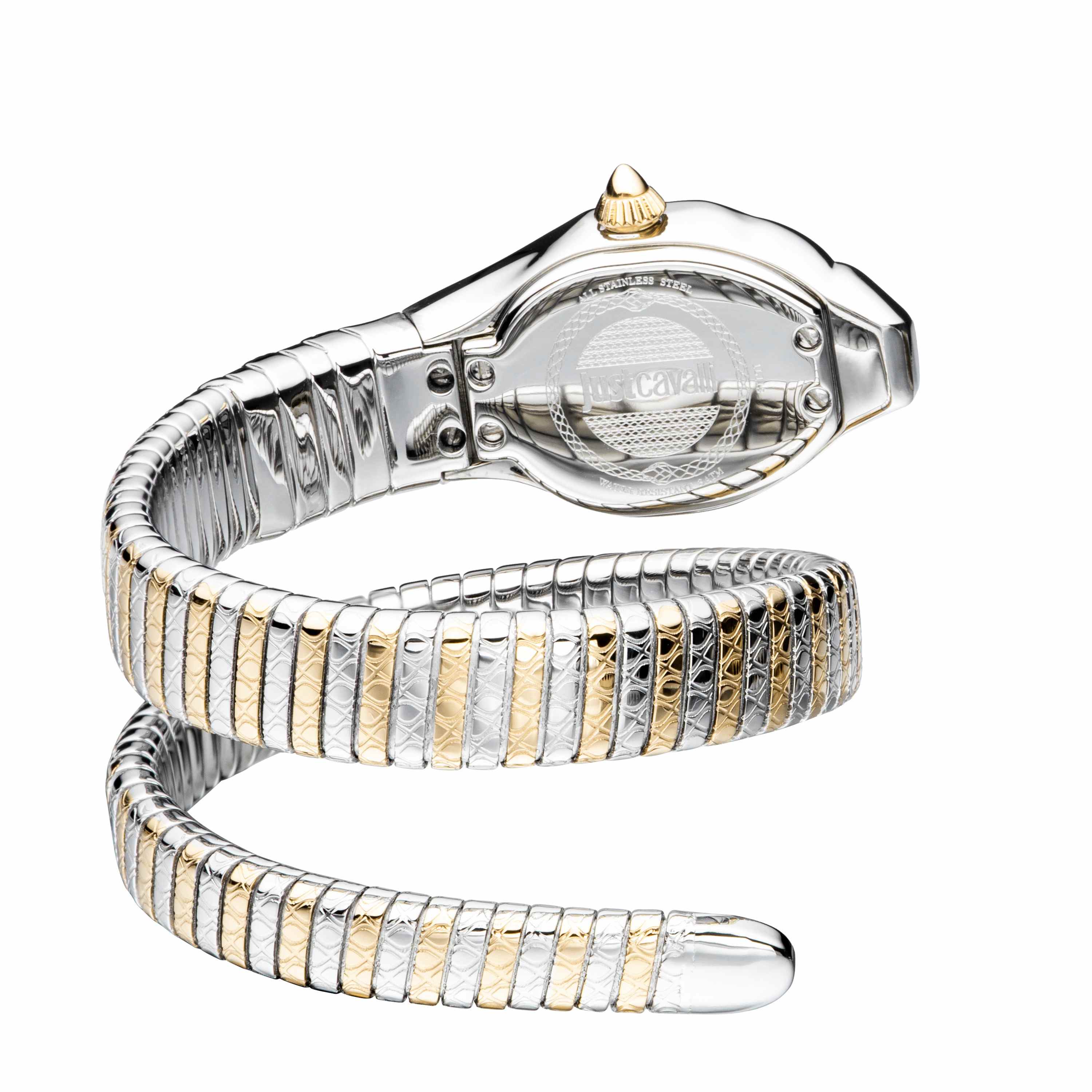 Just Cavalli Women's Just Glam EVO 2 Silver Dial Stainless Steel Bracelet Watch - Image 5