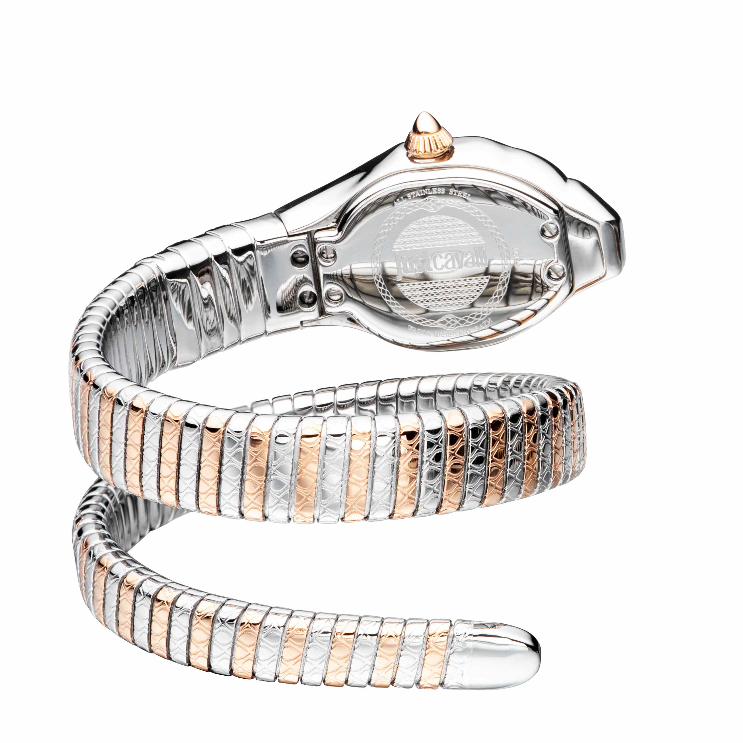 Just Cavalli Women's Just Glam EVO 2 Silver Dial Stainless Steel Bracelet Watch - Image 8
