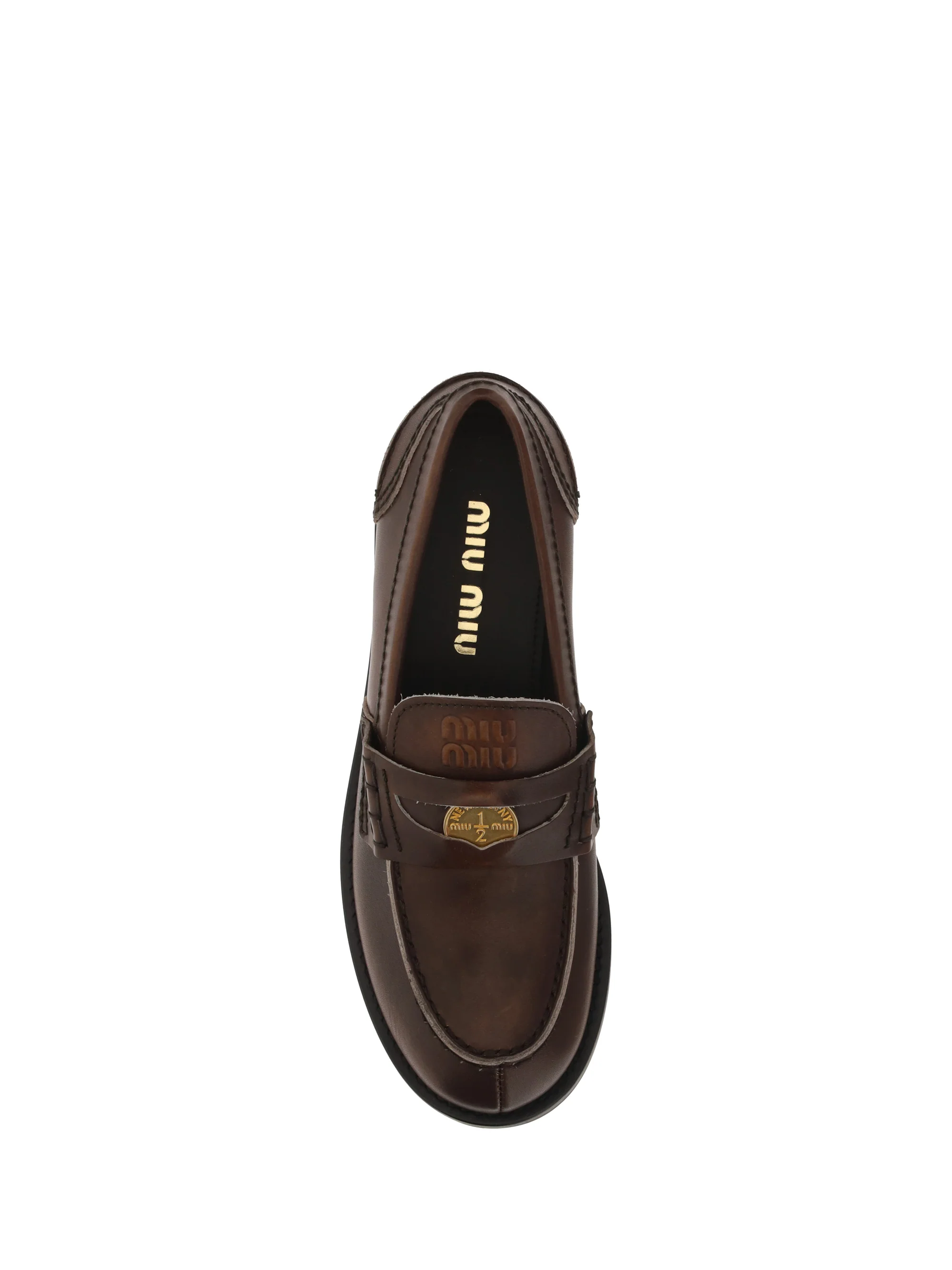 Leather Loafers in Black - Image 3