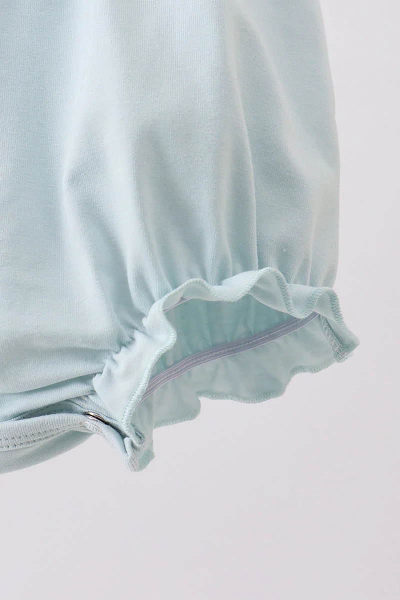Light blue character embroidery ruffle bubble - Image 4