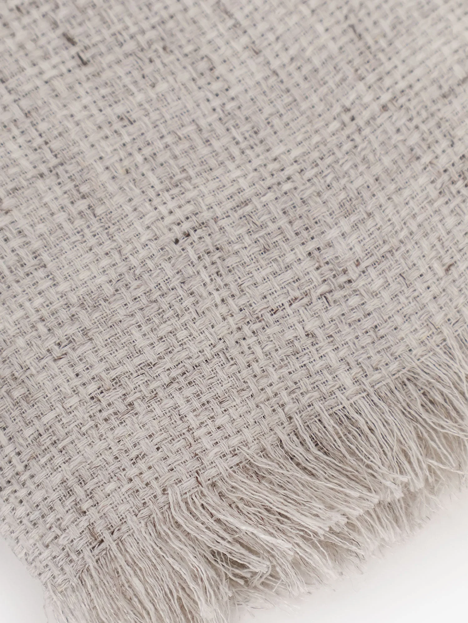 Linen Scarf Grey - Image 2
