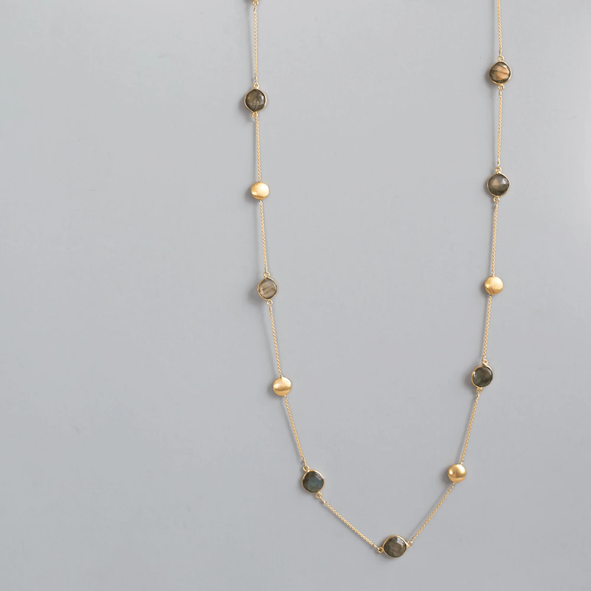 Long Labradorite Layering Chain - Image 3