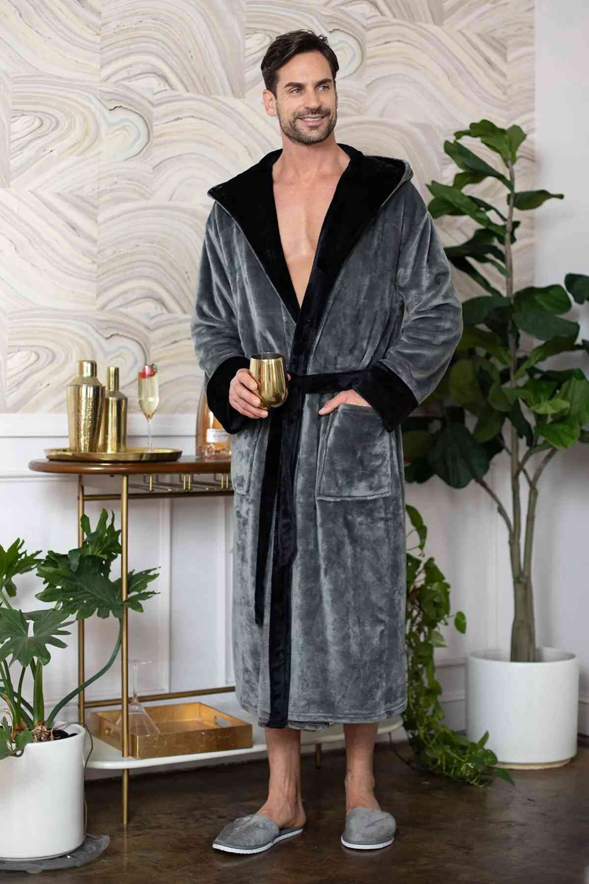 Men’s Robe with Hood – Ultra-Soft Plush Comfort for Everyday Use - Image 26