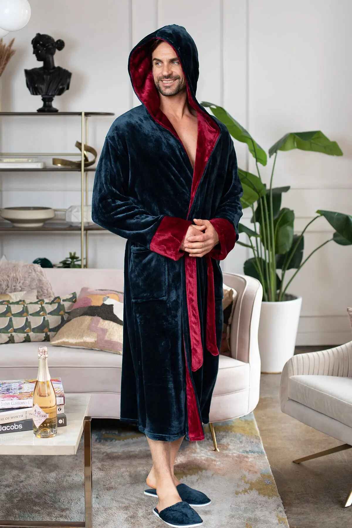 Men’s Robe with Hood – Ultra-Soft Plush Comfort for Everyday Use - Image 38