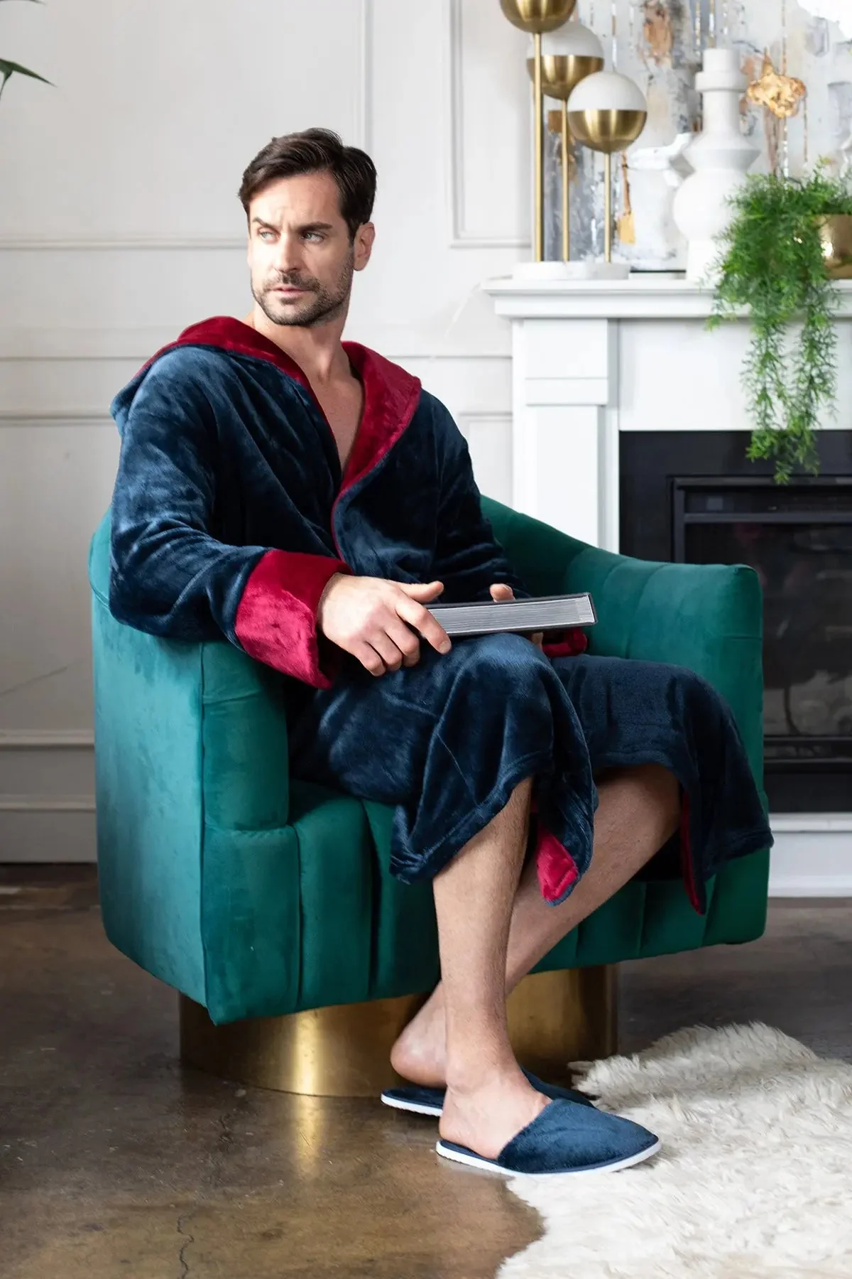 Men’s Robe with Hood – Ultra-Soft Plush Comfort for Everyday Use - Image 41