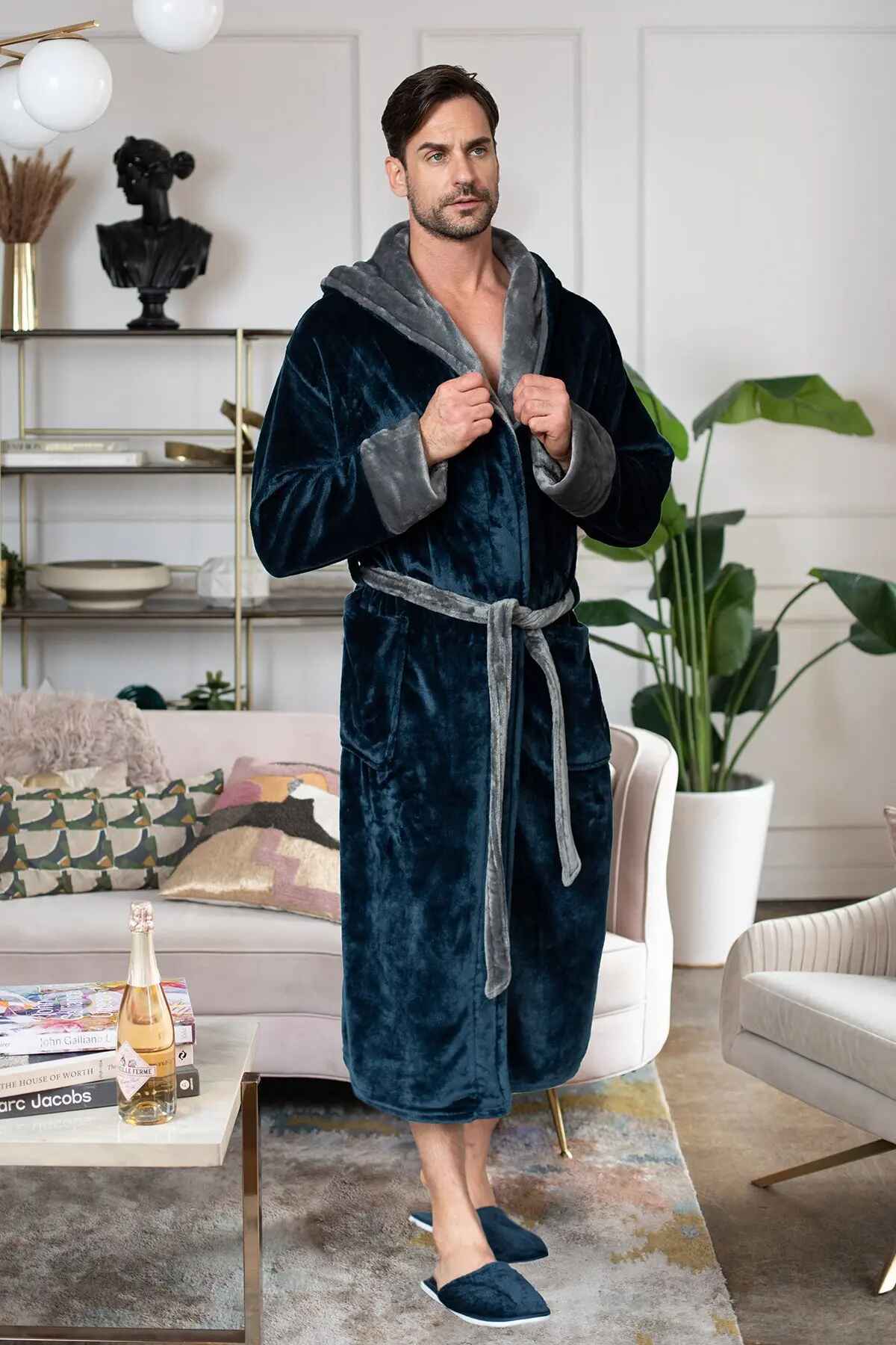 Men’s Robe with Hood – Ultra-Soft Plush Comfort for Everyday Use - Image 44