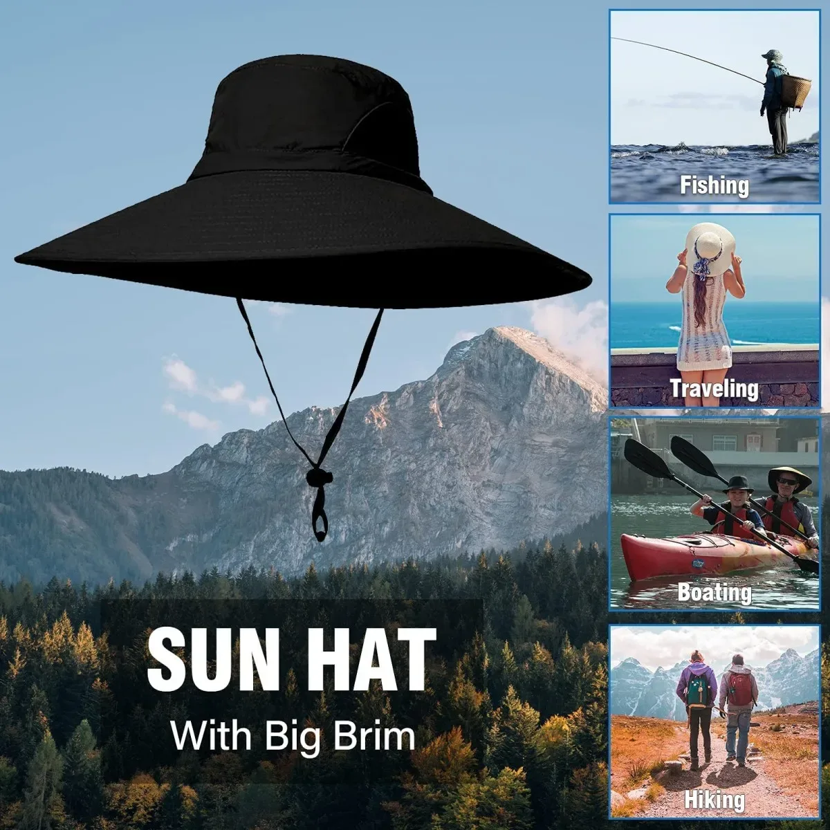 Men’s UV Protection Wide Brim Boonie Hat - Image 5