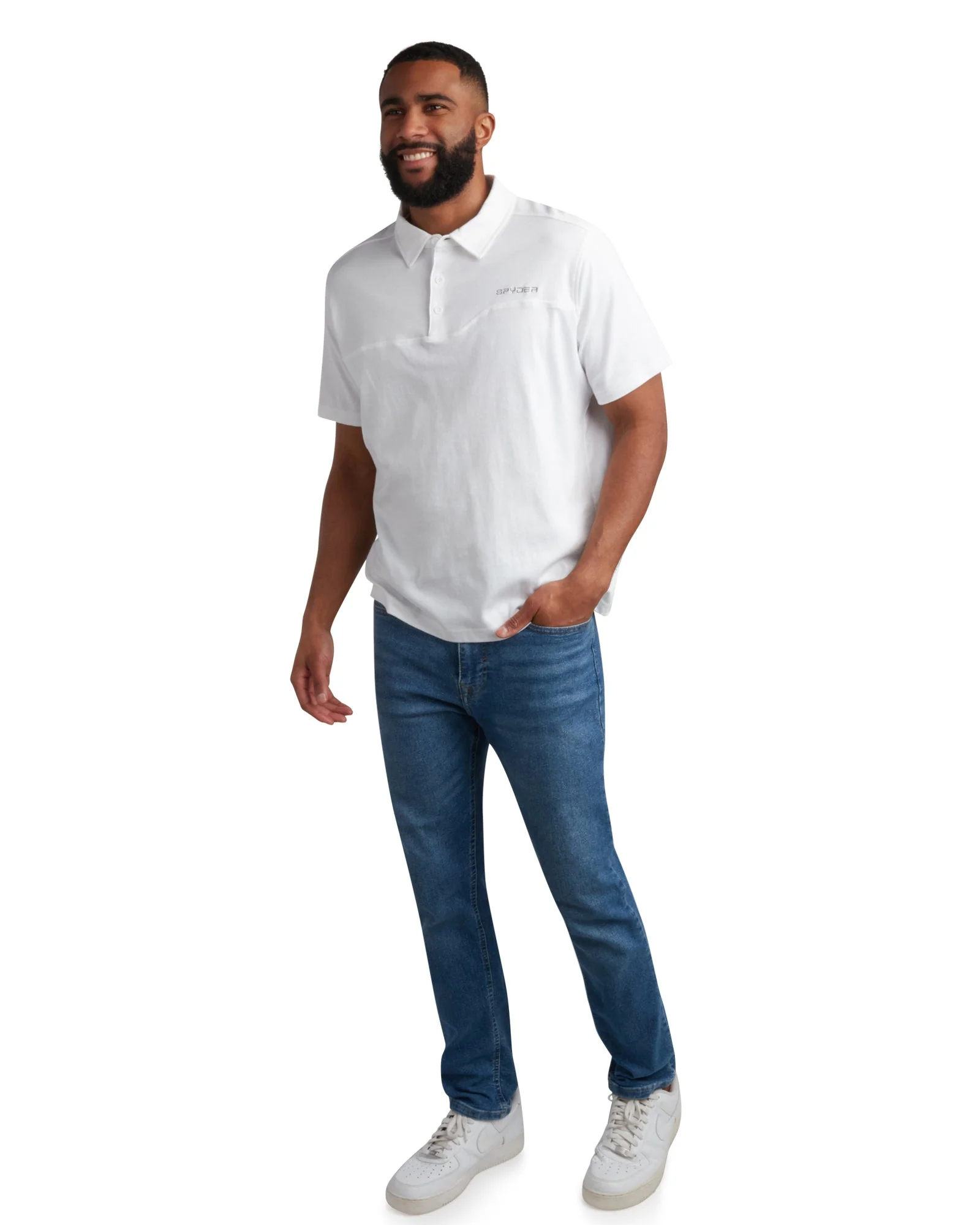 Spyder Men's Short Sleeve Interlock - White - Image 4